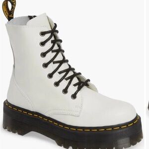 Dr. Martens White Jadon Combat Boots